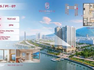 Căn 2pn view pháo hoa ban công đông nam hỗ trợ vay 70% duy nhất còn lại tại peninsula!