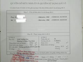 Bán nhà chính chủ trung tâm quận tân bình  gần sân bay tân sơn nhất