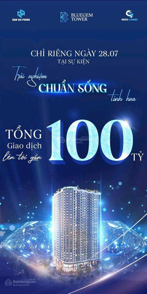 Bán căn 3 phòng ngủ siêu rộng, siêu rẻ bluegem chỉ từ 5,1 tỷ