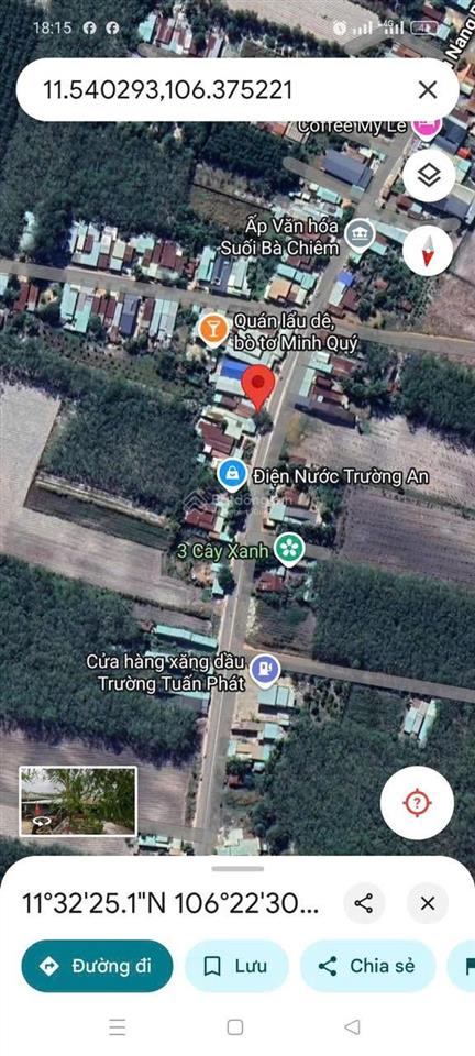 Cần bán đất mặt tiền đường dh244 trảng trại, tân hòa, tân châu, tây ninh