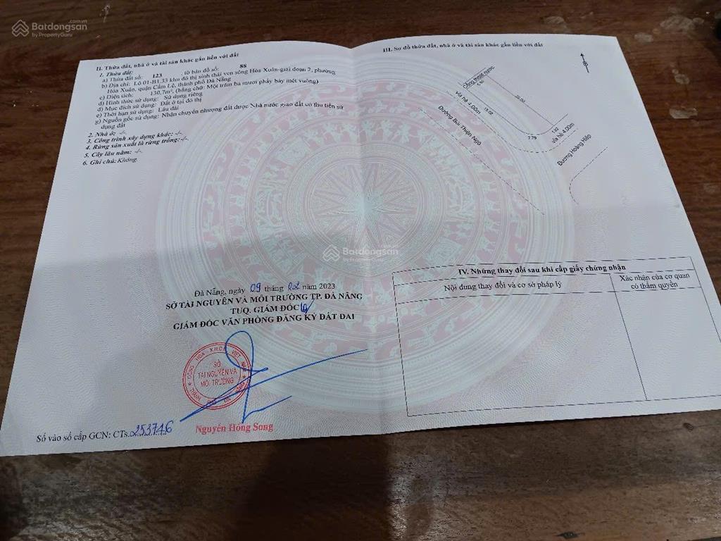 Chính chủ cần bán lô góc hoàng hiệpbùi thiện ngộ, 130 m2 tây nam, 9 tỷ 6 thương lượng thiện chí