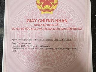 Bán đất dự án khu dân cư sista bình chánh 1