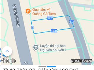 2 mặt tiền phó đức chính diện tích 110m ngang 6m xây 7 tầng mỗi tầng 4 căn view ban công hướng biển