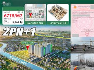 Chỉ 5,9 tỷ sở hữu ngay căn 2pn+1 rộng rãi tại melody linh đàm  ký trực tiếp chủ đầu tư.