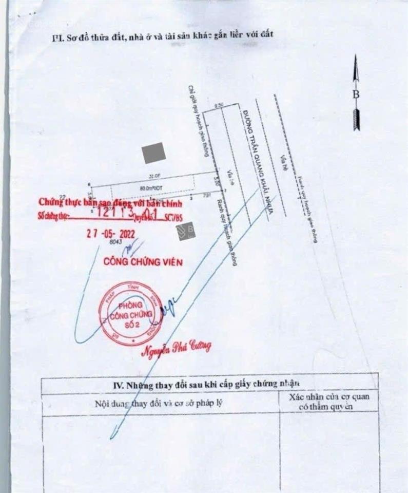 Đất mặt tiền đường trần quang khải, phường đông hòa, tp dĩ an. đất 17 tỷ 5 tl  286m² (ngang 10m)