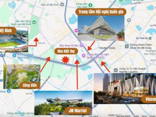 Bán gấp biệt thự  khu biệt thự mễ trì, nam từ liêm, mặt tiền 11m
