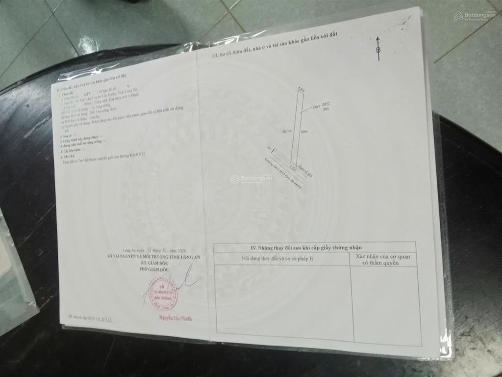 Bán đất nền thổ cư tại xã tân lân, cần đước, long an, giá siêu hời chỉ với 1,4 tỷ, 200m2