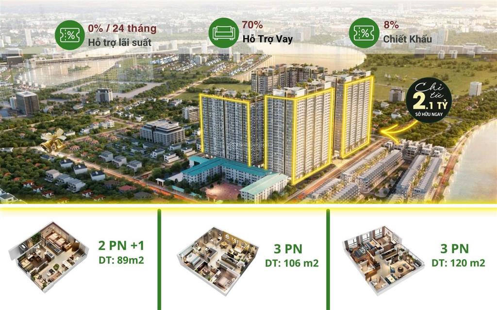 Quỹ căn độc quyền 3pn 57,9tr/1m2, tầng đẹp, view thoáng, giá tốt nhất dự án hà nội melody linh đàm