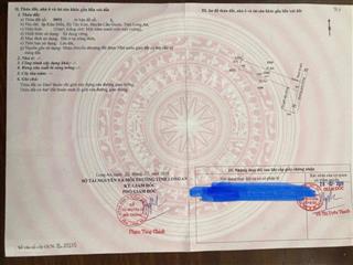 Bán đất mặt tiền đường xe hơi  trung tâm thị trấn cần giuộc, long an