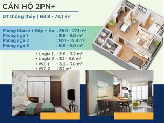 Sở hữu căn hộ 2 phòng ngủ 61,1m2 tại yên bình complex chỉ từ 525 triệu