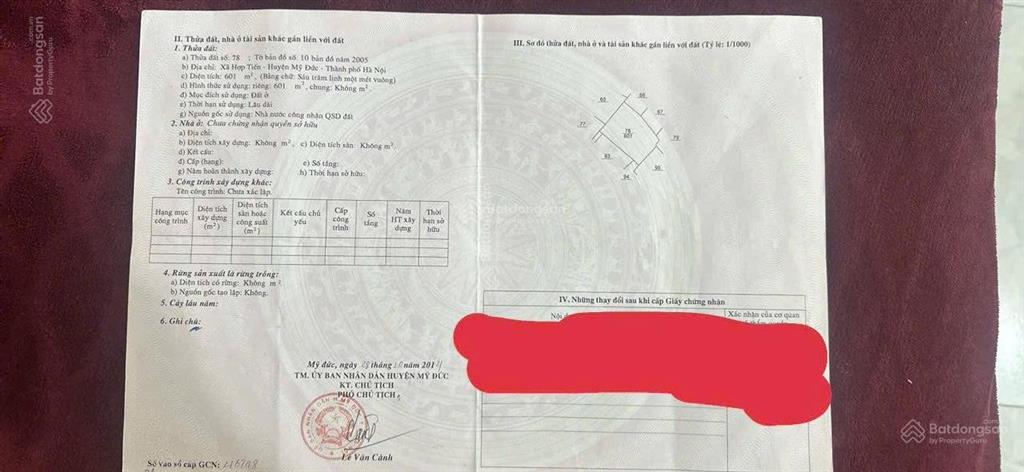 Bán đất thôn hạ quất xã hồng sơn