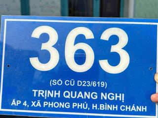 Bán nhà riêng tại 363 trịnh quang nghị, phong phú, bình chánh, 13 tỷ, 333.5 m2