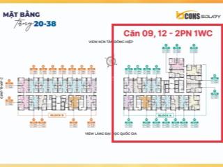 1 tỷ 750 full vat căn hộ 2 pn bcons solary cách ga metro 600m, 5 phút làng đại học thủ đức