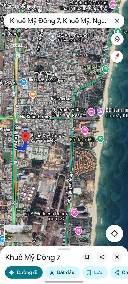 Bán lô đất 3 mặt tiền khủng lê văn hiến khuê mỹ đông 1 7, ngũ hành sơn