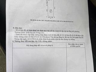 Bán mảnh đất 124m2 phố trương định ngõ xe ba gác không quy hoạch giá 125tr/m2 phù hợp xây ccmn