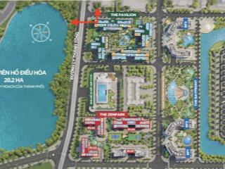 Bán gấp căn góc 2pn 64m2 the pavilion  vinhomes ocean park. view hồ điều hòa gia lâm. giá 3,6 tỷ
