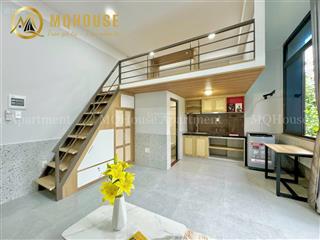 Cho thuê chung cu căn hộ dịch vụ duplex rộng thoáng, full nội thất cao cấp tại nguyễn văn công.