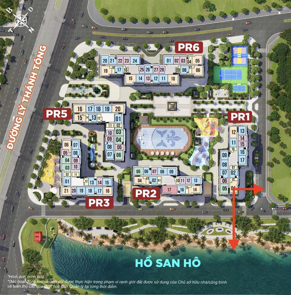 Bán căn hộ 3pn, giá 5.4 tỷ, diện tích 85m2 tại the paris vinhomes ocean park, view sông san hô