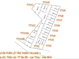 Đất nền tại thị trấn ba hàng đồi, lạc thủy, hòa bình, có diện tích 60m², giá chỉ từ 400 triệu vnd