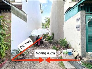 Đất 80m2(4,2x19) quang trung p12 gần siêu thị emart2, giá 5,3 tỷ