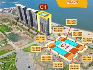 Bán gấp căn hộ cao cấp sun centro town hạ long, 1n + 45m2  2,9 tỷ full nội thất.  0817 576 ***