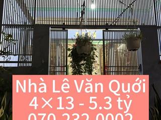 Bán nhà Lê Văn Quới Bình Tân 4x13 - 5.3 tỷ