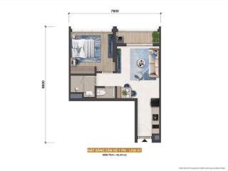Duy nhất căn condotel blanca city, 95 triệu/m2, 50m2, 1pn, 1wc, ở vũng tàu