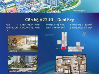 Săn căn đẹp lakeside garden siêu phẩm 3 mặt thoáng hiếm có dual key 3pn an.10, 108m2, 4,208tỷ