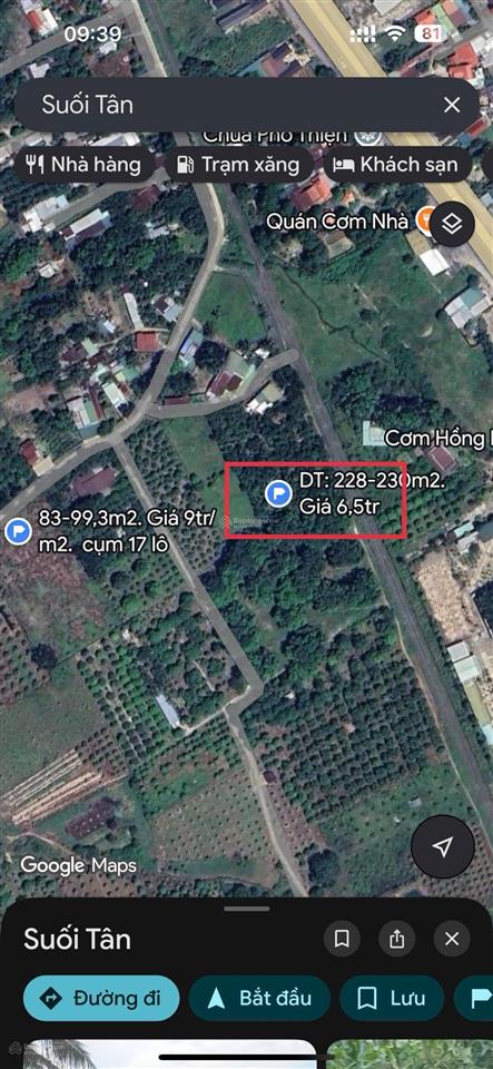 Cần bán đất quy hoạch an toàn suối tân