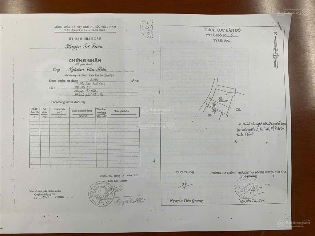 Chính chủ nhờ bán đất tặng nhà trong ngõ 54 lê quang đạo mỹ đình nam từ liêm