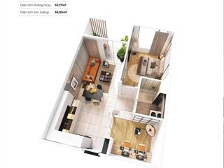 Bán căn hộ chung cư la pura, 2,1 tỷ, 54m2, 1pn +, 1wc, giá ưu đãi