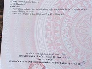 Bán lô đất hẻm xe hơi đường lê văn lương, phước kiển nhà bè giá chỉ 3,9 tỷ