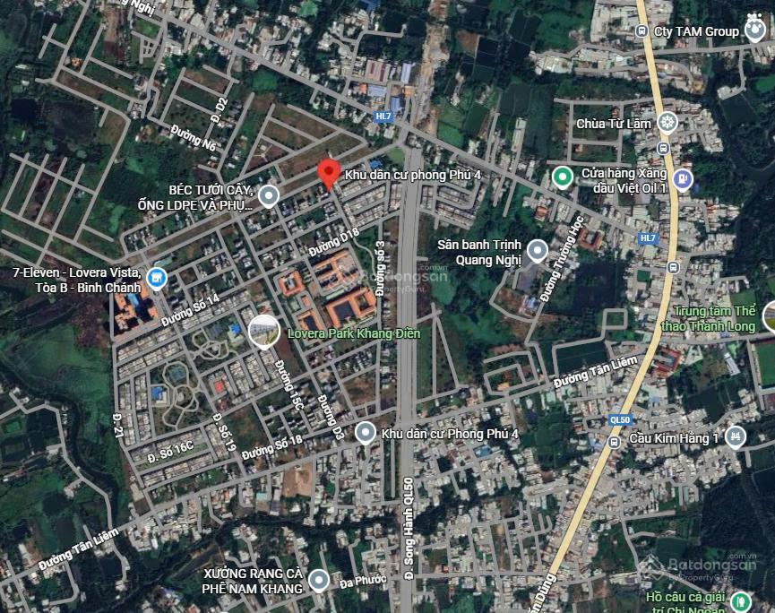 Sổ hồng riêng đất 100m² kdc phong phú 4 chính chủ gửi bán gấp