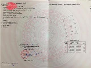 Bán đất tại phù vân, phủ lý, hà nam, giá 2,4 tỷ, diện tích 87m2