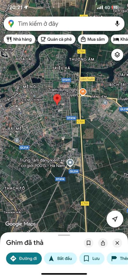 Bán đất tại phường liêm chính, phủ lý, hà nam, giá tốt 4,5 tỷ, 165m2