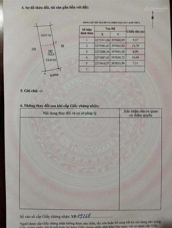 Bán đất tại phường liêm chính, phủ lý, hà nam, giá tốt 4,5 tỷ, 165m2