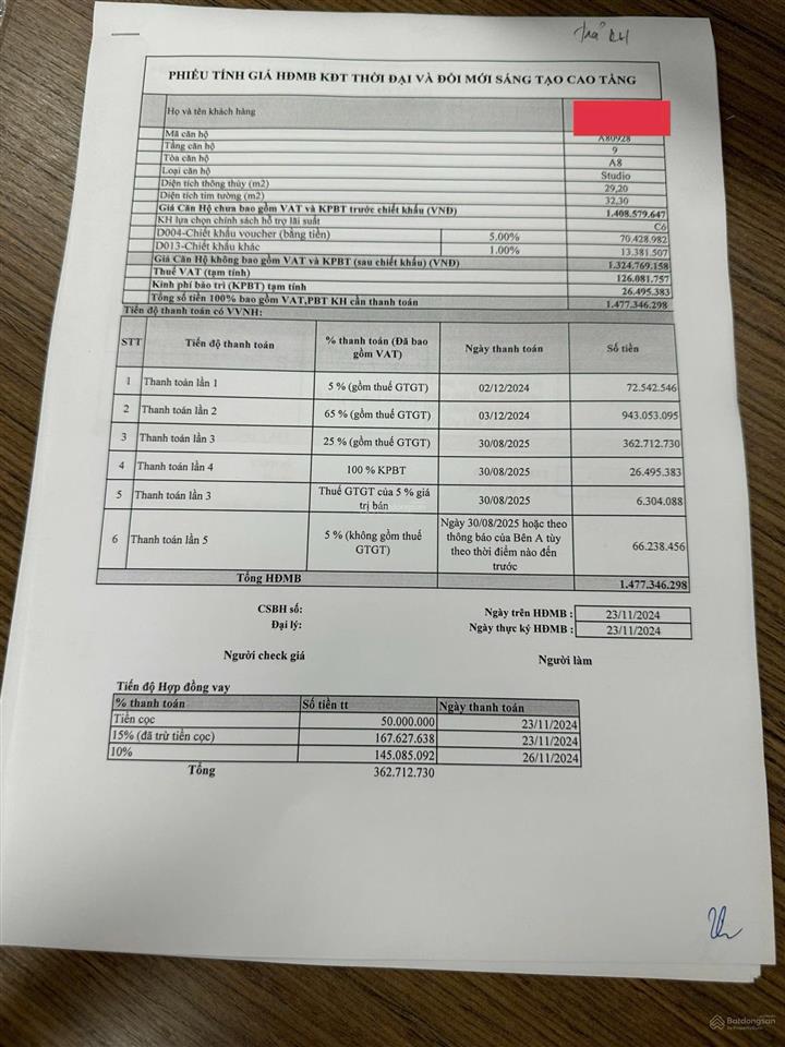 Chính chủ bán căn studio tại sun urban city, 1,6 tỷ, 32m2, view đẹp, tiện ích đầy đủ