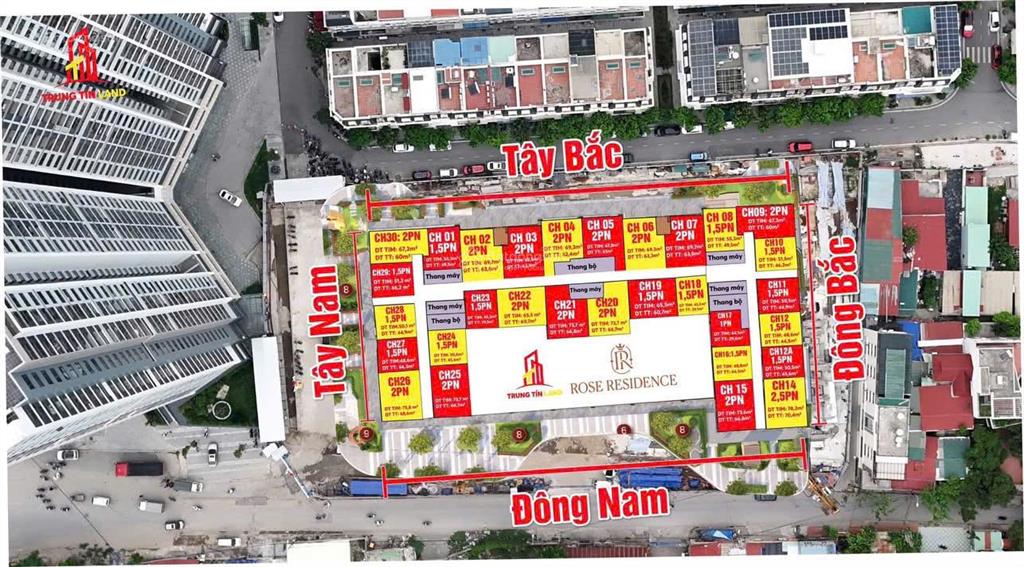 Hh rose residence chỉ 1,7 tỷ.  0888 206 ***