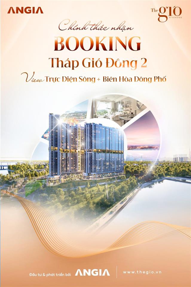 Trực tiếp từ chủ đầu tư 5 suất nội bộ view xịn, giá tốt & thanh toán hấp dẫn the gió riverside