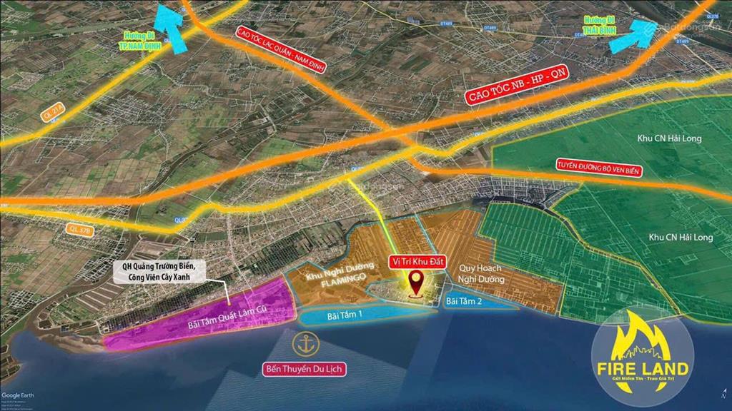 0975 897 *** bán lô đất trung tâm thị trấn, 184m2, mt 5m, sát quảng trường biển, giá 2.9 tỷ