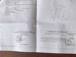 Bán lô đất 2 mặt kiệt trần duy chiến, gần chợ & biển mân thái. dt 98,3m giá 6ty5 ctl