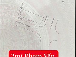 Bán lô đất vip 2 mặt tiền phạm vấn & phước trường 7. dt 95m . giá 18,5 tỷ ctl