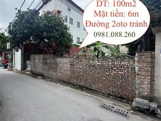 Hot 100m2 tại gia lâm đường oto tránh, mặt tiền 6m