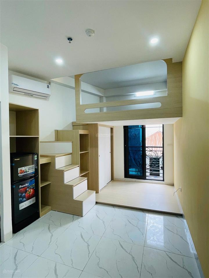 Khai trương ccmn 25m2 30m2 full nội thất. máy giặt riêng, ban công thoáng tại minh khai