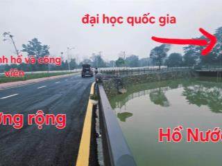 26tr/m2 view hồ 2 mặt thoáng gần ql21 và khu đại học quốc gia, diện tích 135m, mặt tiền 6m