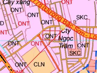 Đất nền, sẵn hạ tầng, điện nước, đường nhựa, khu dân cư hiện hữu, xây tự do, 100m2 full thổ cư đấtở