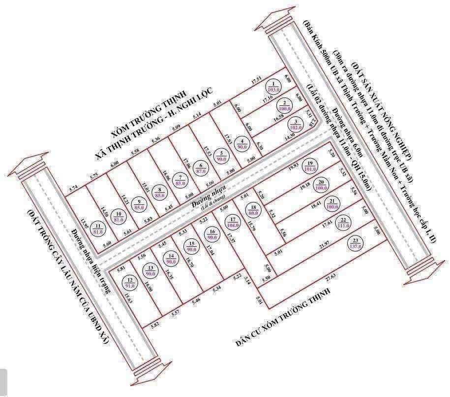 Chính chủ bán lô đất 85m2 nghi trường giá đầu tư