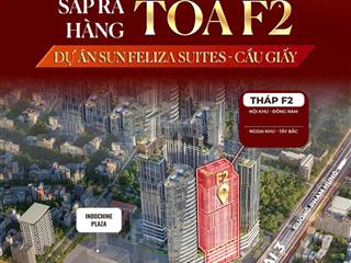 Nóng ra hàng f2  sun feliza suites cầu giấy  độc quyền 30 căn ngoại giao  ck đến 20%  giá 125tr