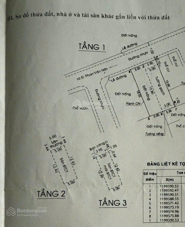Giảm 1 tỷ  nhà 3 tầng ngay phan văn hớn  kdc đại hải  gần chợ, siêu thị hxh ~ 208.6m2 ngang 10m