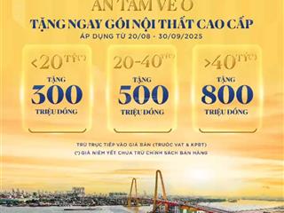 Tặng ngay gói nội thất cao cấp nội thất nhà sang  an tâm về ở vinhomes royal island